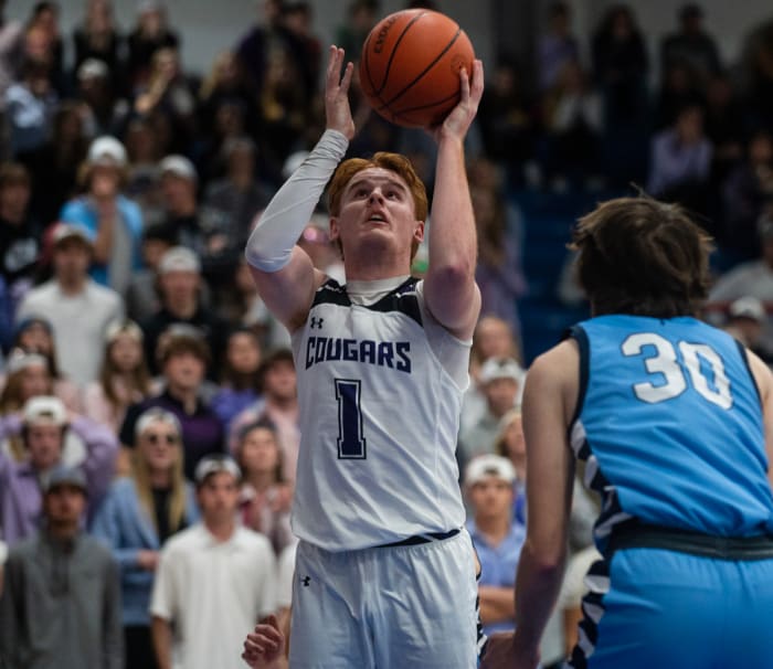 Breese Central vs Breese Mater Dei Illinois boys basketball February 23 2023 Paul Halfacre 15643